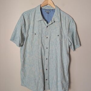 Toad&Co Button Up Short Sleeve Shirt Men's Size Large